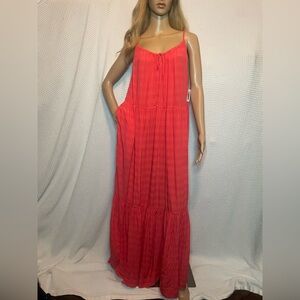 Old Navy full length summer dress with pockets and adjustable strap size 2X